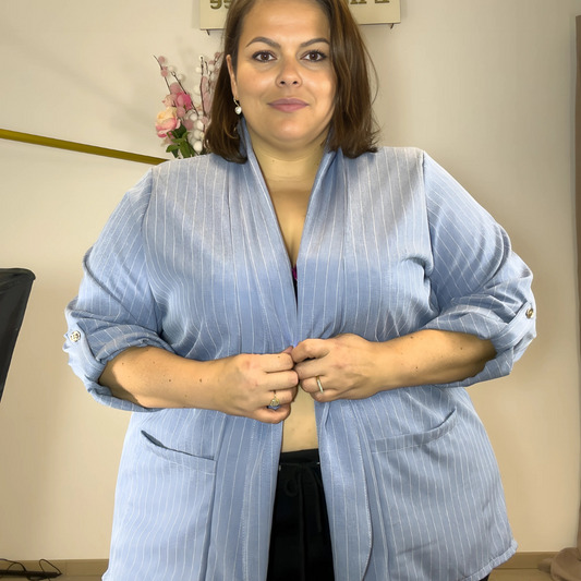 BLAZER CHIC & ETHIQUE - BLEU JEAN